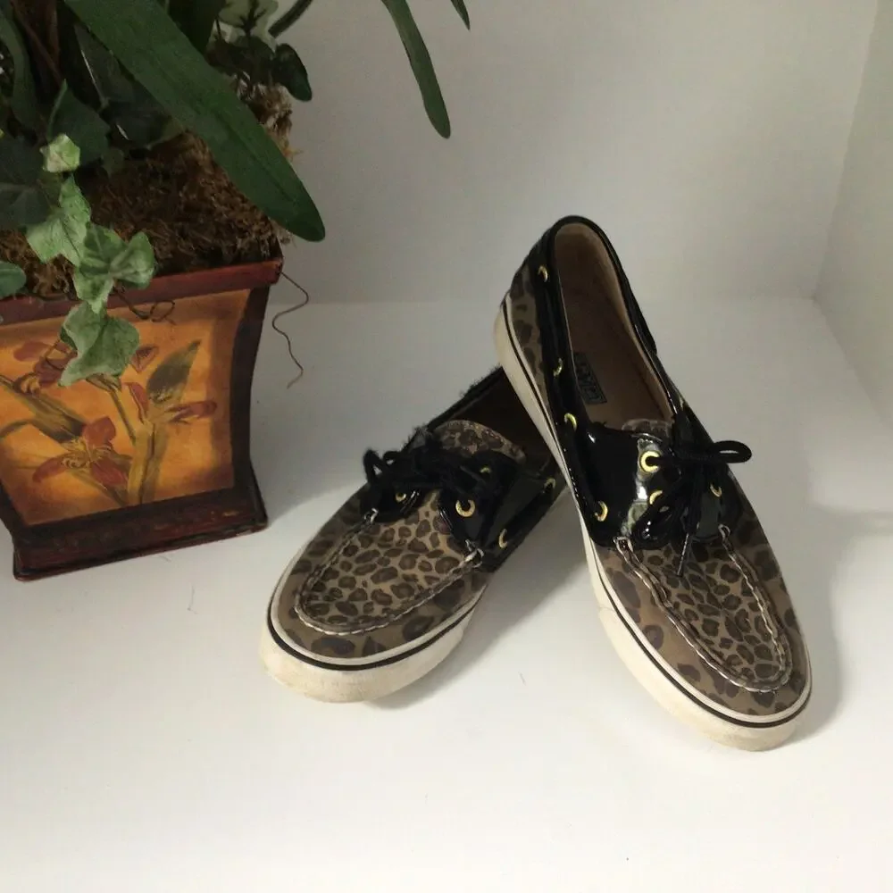 Sperry Top-Siders Animal Print Sz 7.5